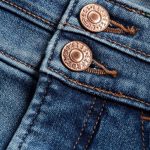 EXPRESS Conscience Edit High Waisted Blue Jeans Size 4 - Picture 10 of 12